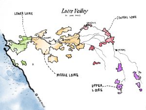mappa Loira vini Wine Folly