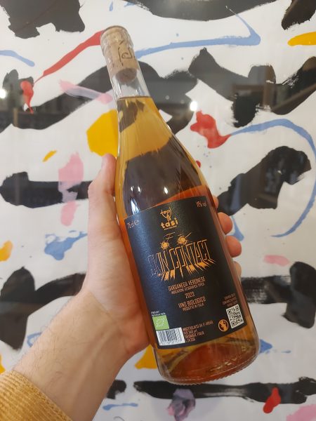 Skin - Tasi retro etichetta per questa garganega macerata